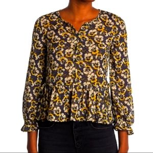 Madewell Viola Floral Blouse